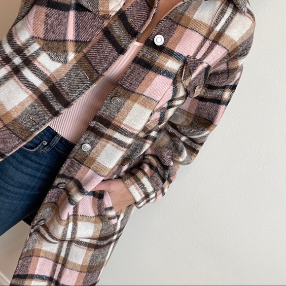 ON HOLD for @coastal_vibes • I’m Here For It Plaid Coat, Pink - Picture 2 of 10